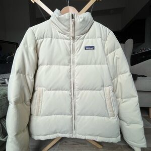 Womens Patagonia Cream Puffer Jacket